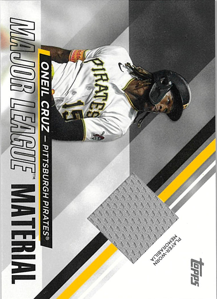 2024 Oneil Cruz Game worn Patch