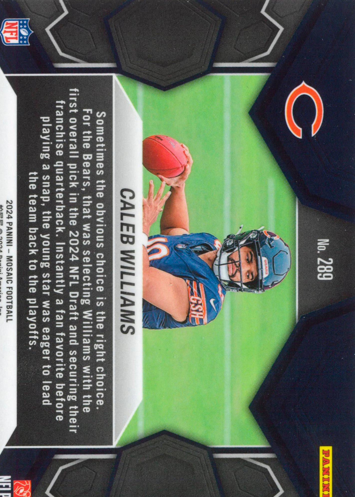 2024 Mosaic Nfl Debut Caleb Williams