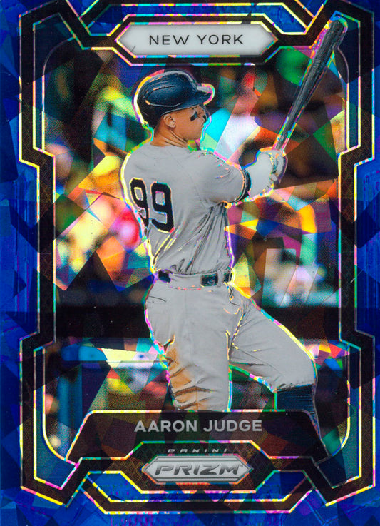 2024 Prizm Blue Cracked Ice Aaron Judge