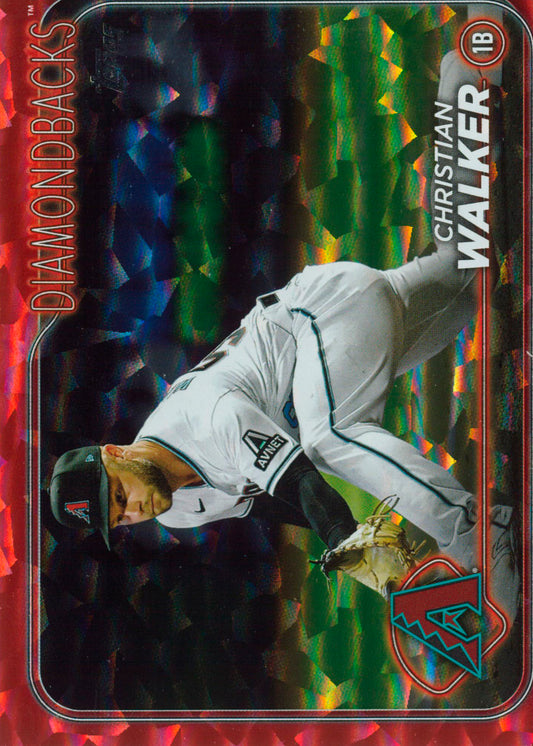 2024 Topps Christian Walker Red Crackle Foil /199