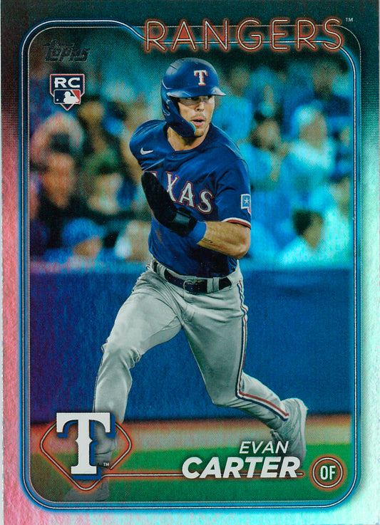 2024 Evan Carter Series 1 Rainbow Foil Rookie