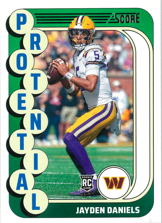 2024 Jayden Daniels Rookie Protential Insert